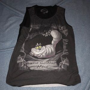 Alice in wonderland tank top/muscle tee